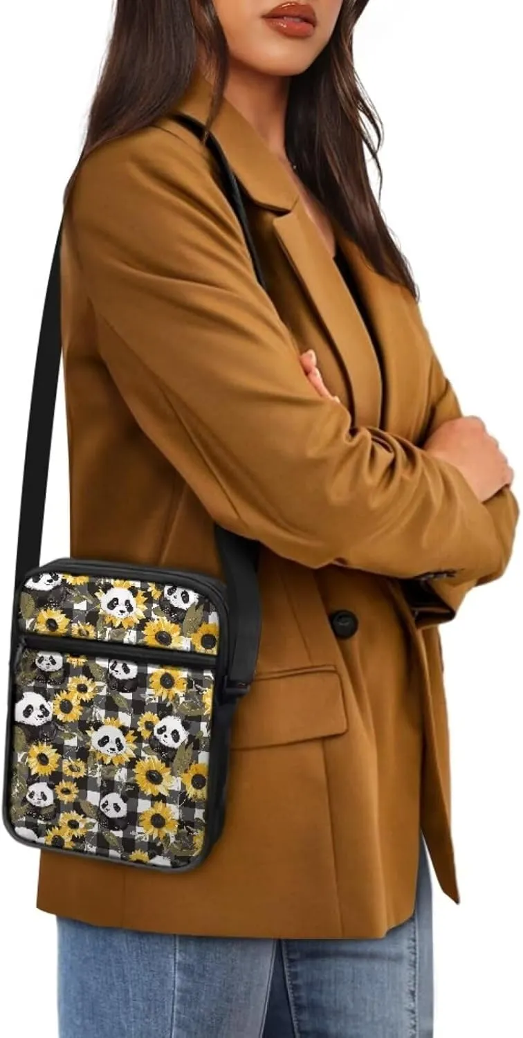 Small Messenger Bags Purses for Women Crossbody Shoulder Bag with Zipper Pockets