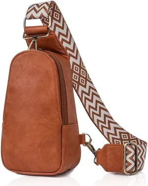 Small Sling Bags for Women Crossbody Purse Trendy Anti Theft PU Leather Pack Waist Chest for Travel Daypack