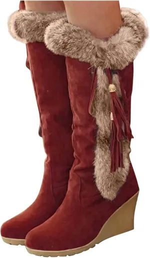 Snow Hiking Boots for Women Waterproof Non Slip Womens Black Snow Boots Waterproof Womens Boots for Snow and Ice Winter Boot Women Botas Impermeables Para Mujer Nieve Sale Clearance
