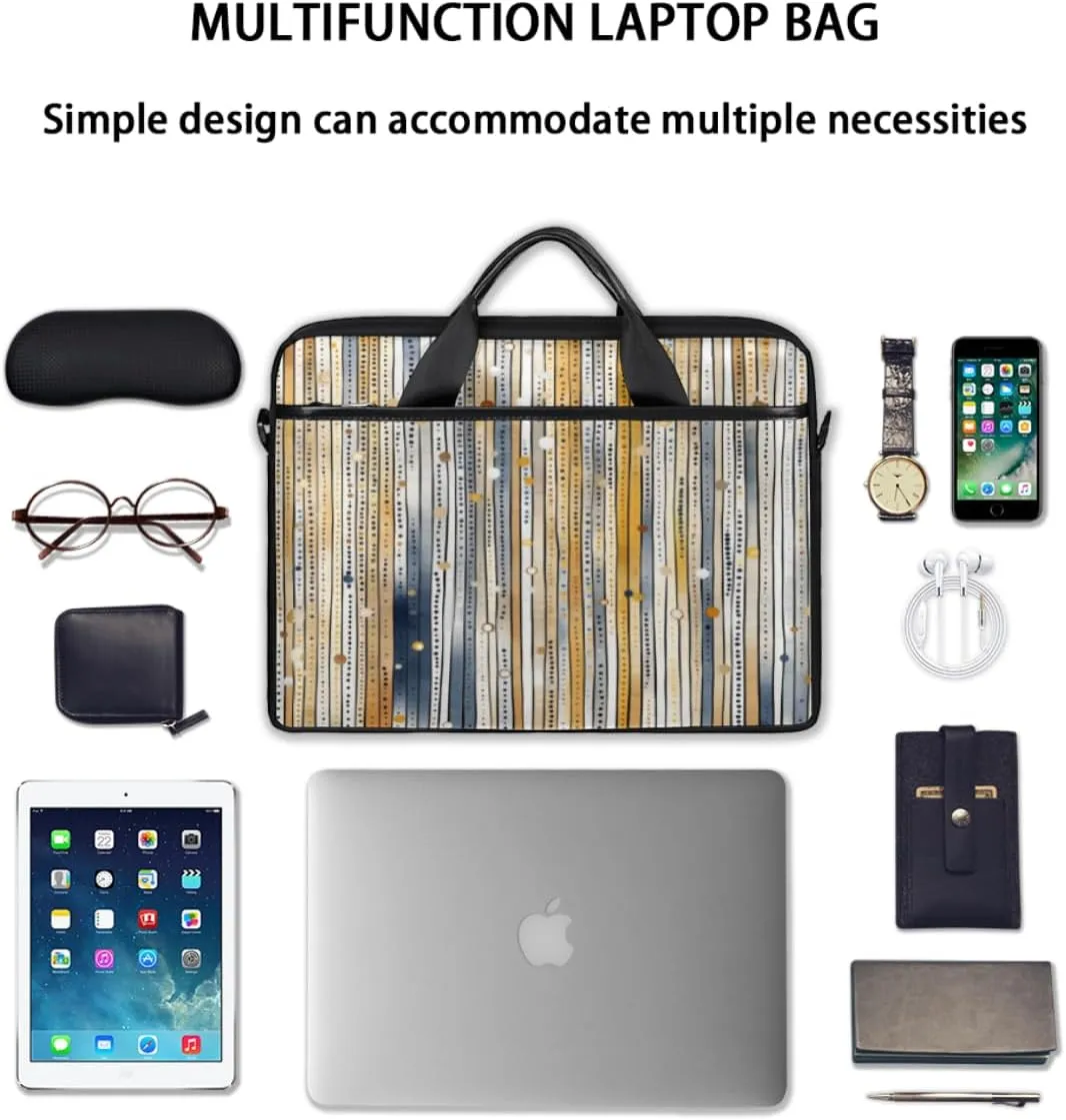 Stripe Funny Style Laptop Shoulder Bag for Tablet Computer Notebook Sleeve Messenger Carrying Case Briefcase Tote