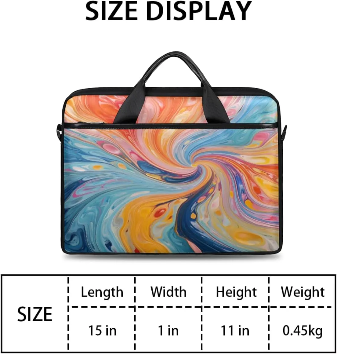 Stripe Funny Style Laptop Shoulder Bag for Tablet Computer Notebook Sleeve Messenger Carrying Case Briefcase Tote