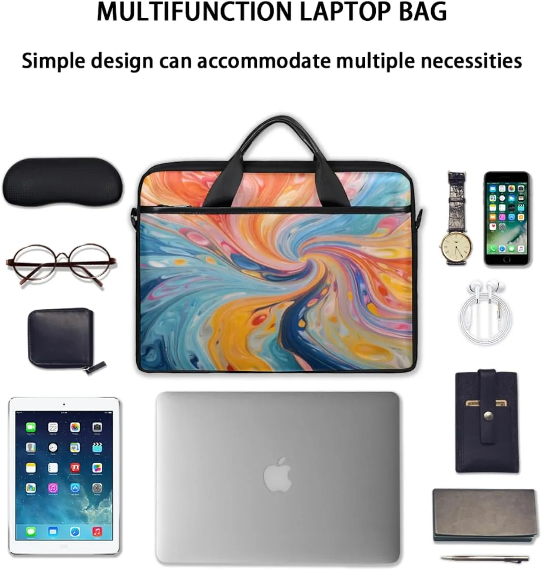 Stripe Funny Style Laptop Shoulder Bag for Tablet Computer Notebook Sleeve Messenger Carrying Case Briefcase Tote