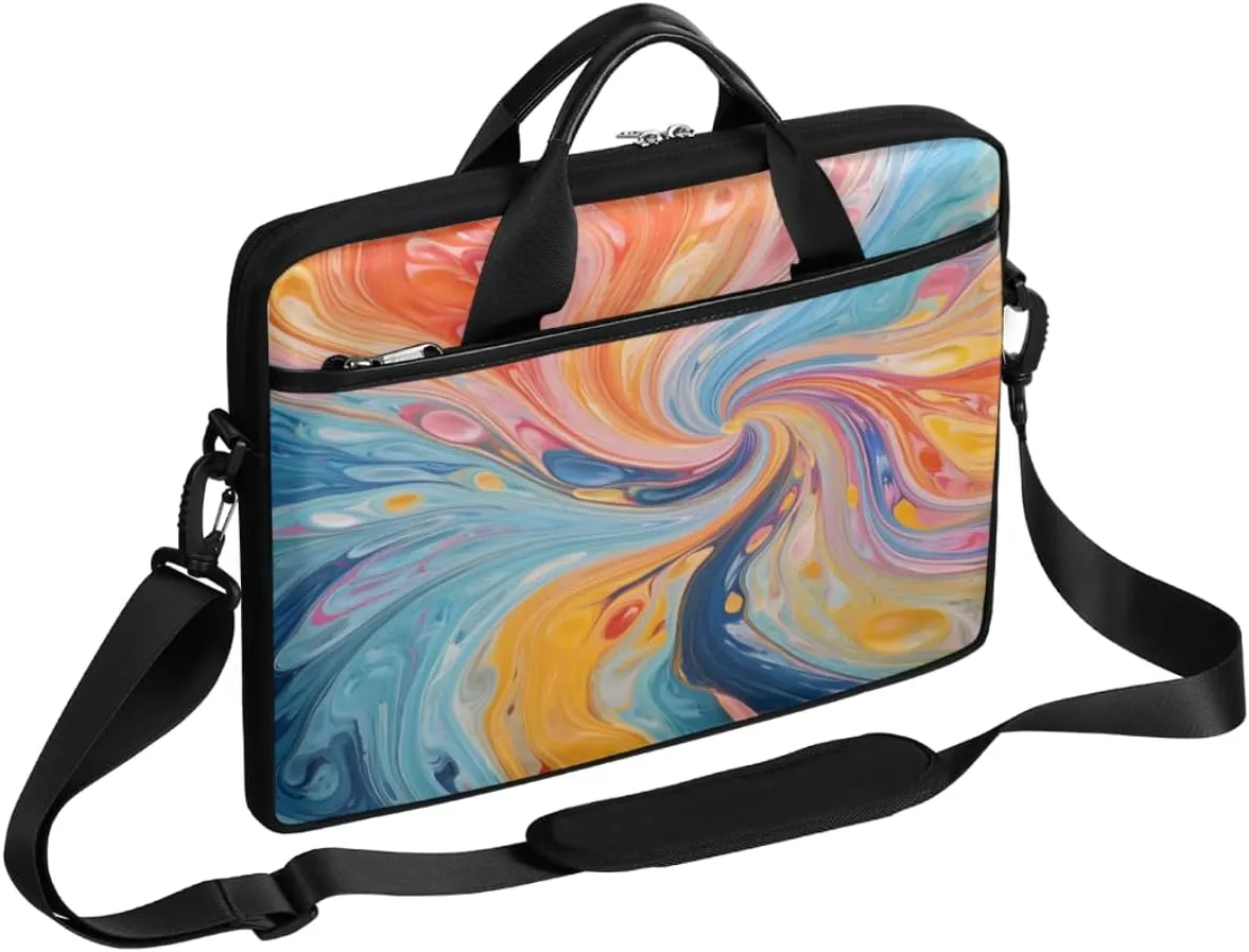 Stripe Funny Style Laptop Shoulder Bag for Tablet Computer Notebook Sleeve Messenger Carrying Case Briefcase Tote