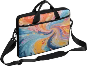 Stripe Funny Style Laptop Shoulder Bag for Tablet Computer Notebook Sleeve Messenger Carrying Case Briefcase Tote