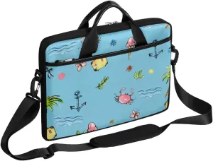 Summer Classic Decor Laptop Shoulder Bag Tablet Computer Notebook Sleeve Messenger Bags Carrying Case with Strap Briefcase Tote for 14 15 in Laptops