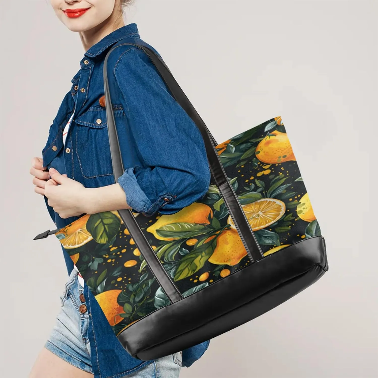 Tote Bag for Women with Zipper, Laptop Tote Bags Laptop Sleeve Case Shoulder Bag Messenger Bags