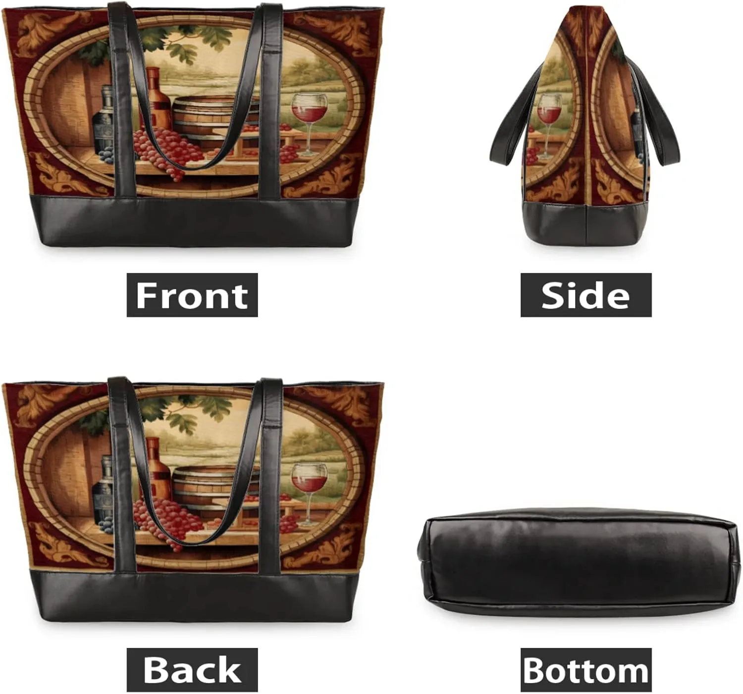 Tote Bag for Women with Zipper, Laptop Tote Bags Laptop Sleeve Case Shoulder Bag Messenger Bags