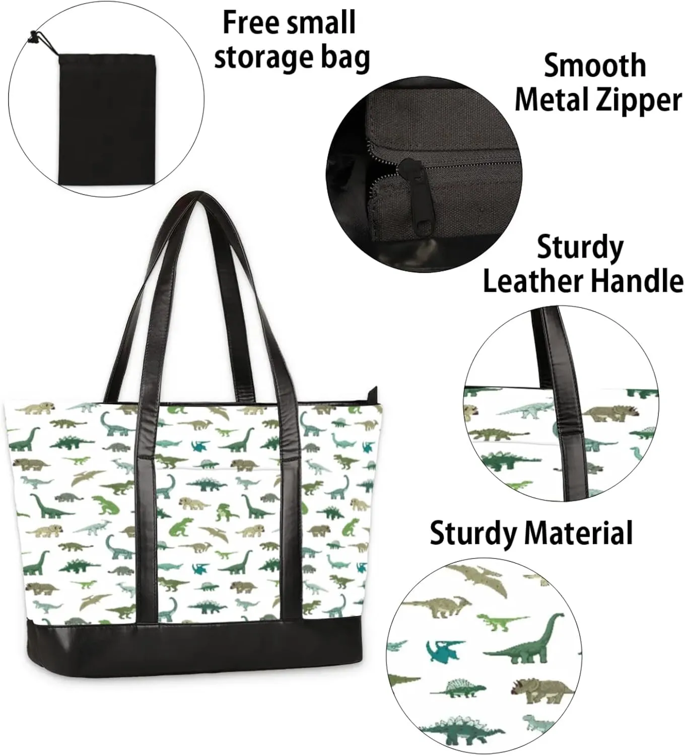 Tote Bag for Women with Zipper, Laptop Tote Bags Laptop Sleeve Case Shoulder Bag Messenger Bags