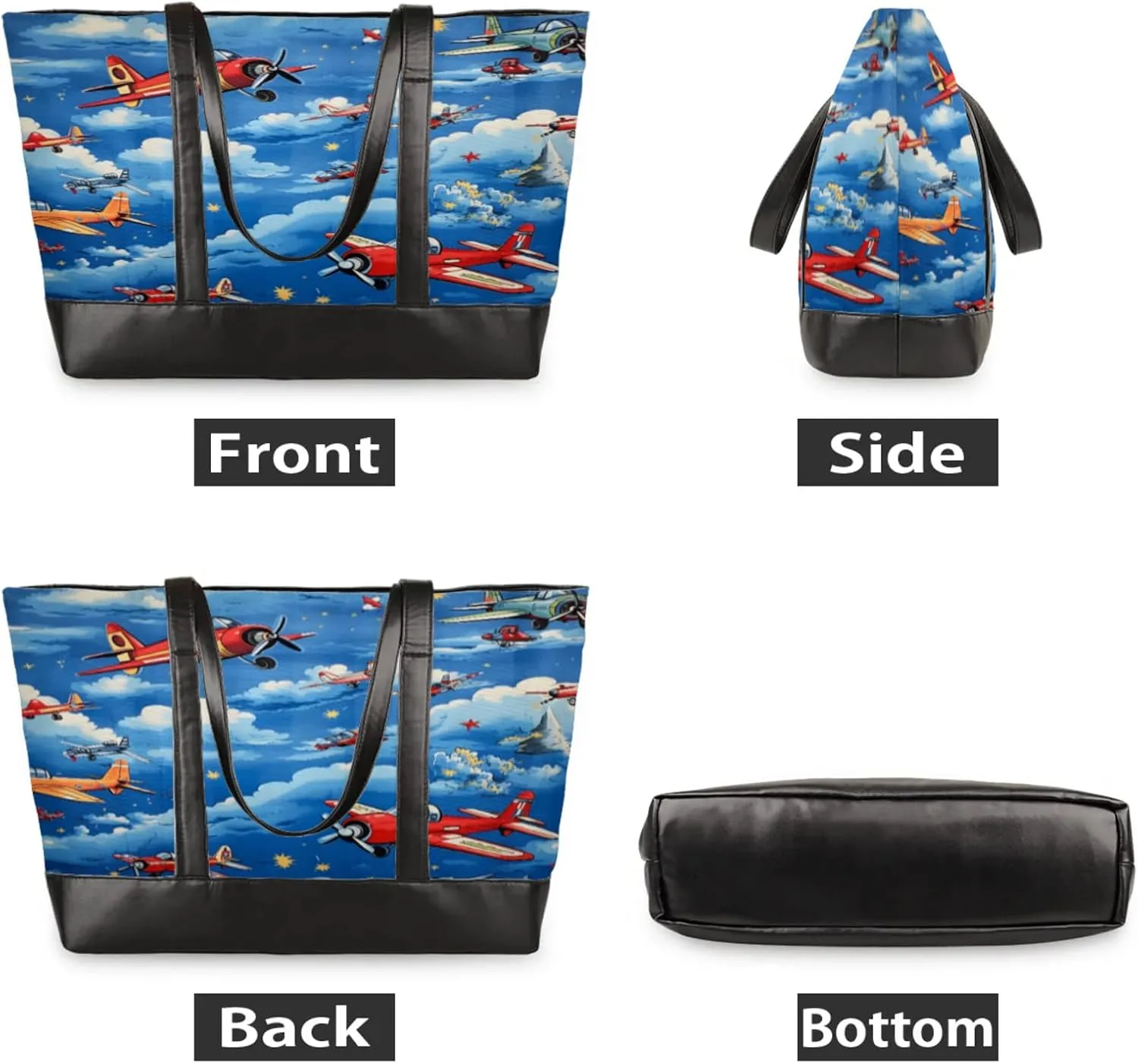 Tote Bag for Women with Zipper, Laptop Tote Bags Laptop Sleeve Case Shoulder Bag Messenger Bags