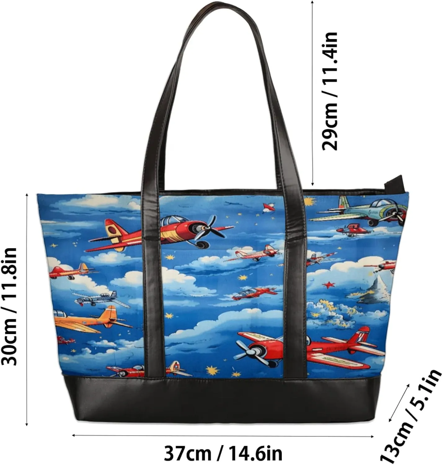 Tote Bag for Women with Zipper, Laptop Tote Bags Laptop Sleeve Case Shoulder Bag Messenger Bags