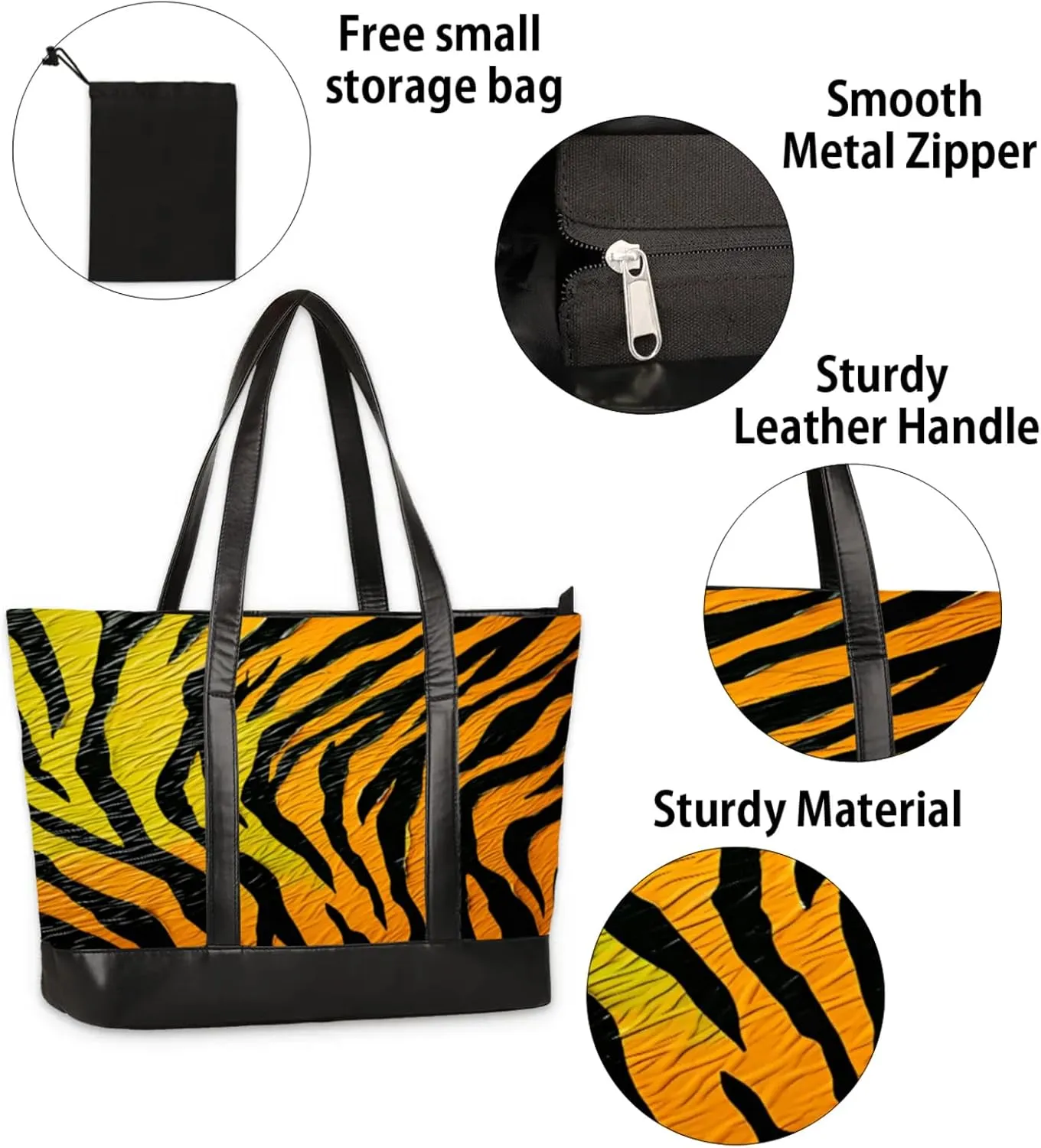 Tote Bag for Women with Zipper, Laptop Tote Bags Laptop Sleeve Case Shoulder Bag Messenger Bags