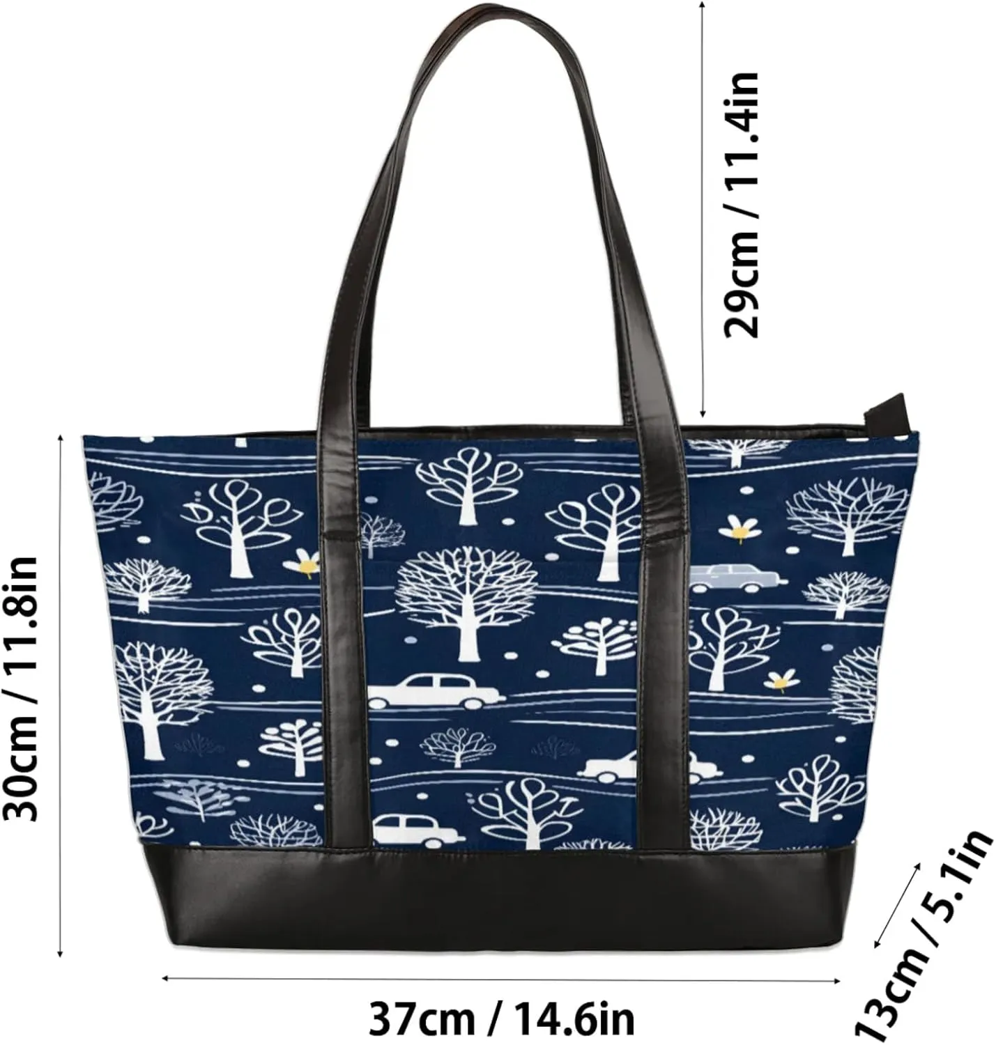Tote Bag for Women with Zipper, Laptop Tote Bags Laptop Sleeve Case Shoulder Bag Messenger Bags