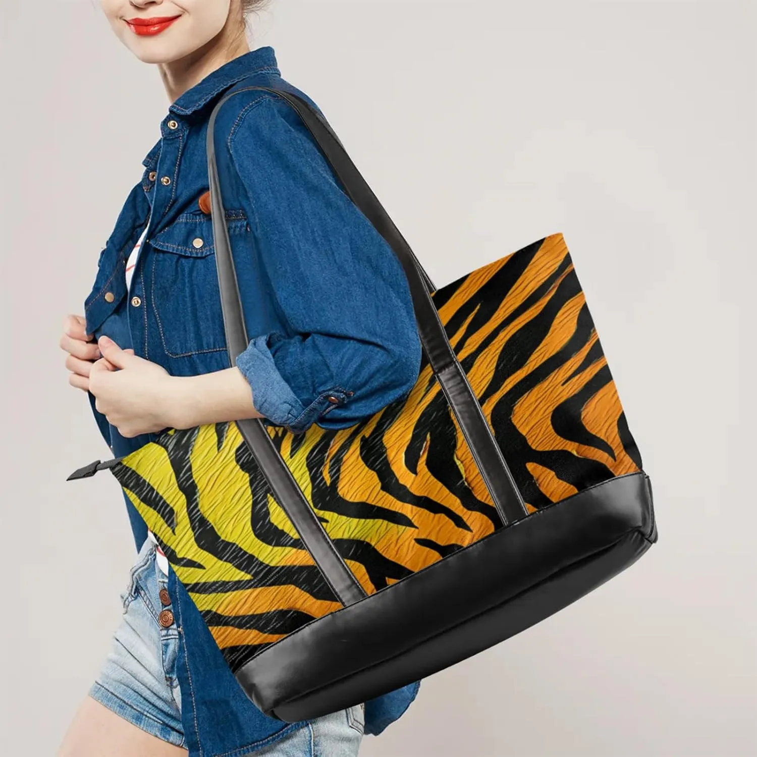 Tote Bag for Women with Zipper, Laptop Tote Bags Laptop Sleeve Case Shoulder Bag Messenger Bags