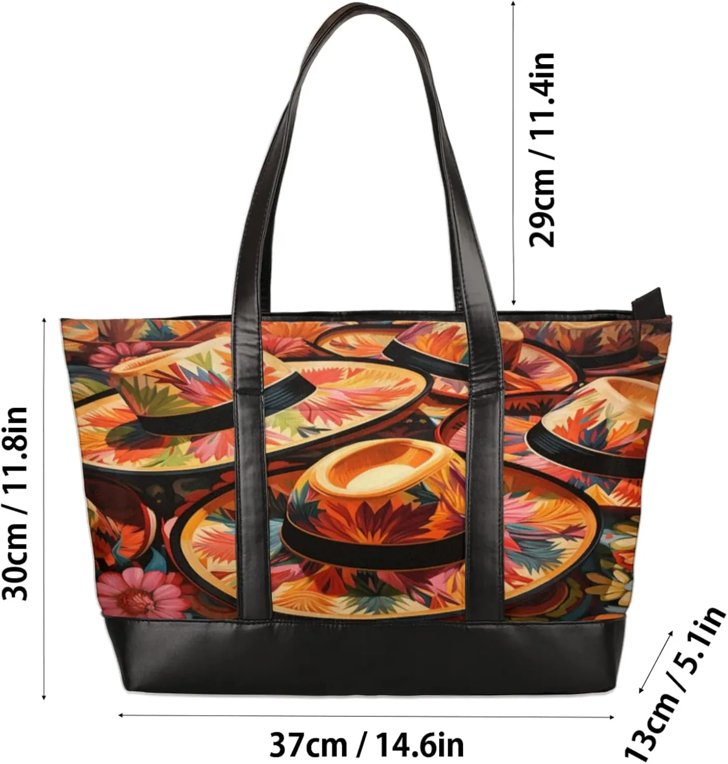 Tote Bag for Women with Zipper, Laptop Tote Bags Laptop Sleeve Case Shoulder Bag Messenger Bags