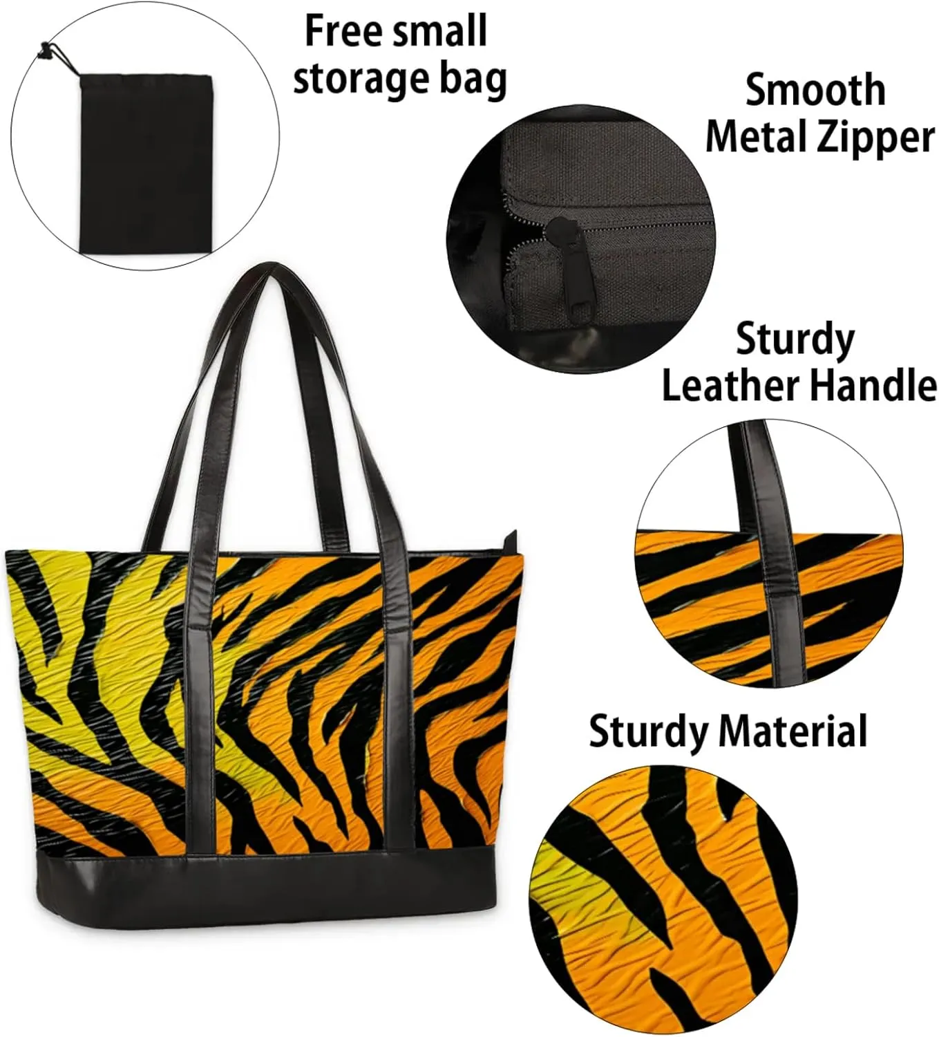 Tote Bag for Women with Zipper, Laptop Tote Bags Laptop Sleeve Case Shoulder Bag Messenger Bags