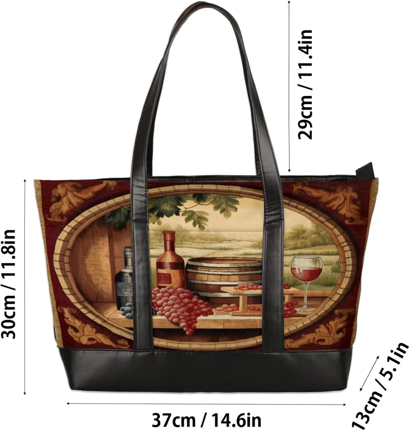 Tote Bag for Women with Zipper, Laptop Tote Bags Laptop Sleeve Case Shoulder Bag Messenger Bags