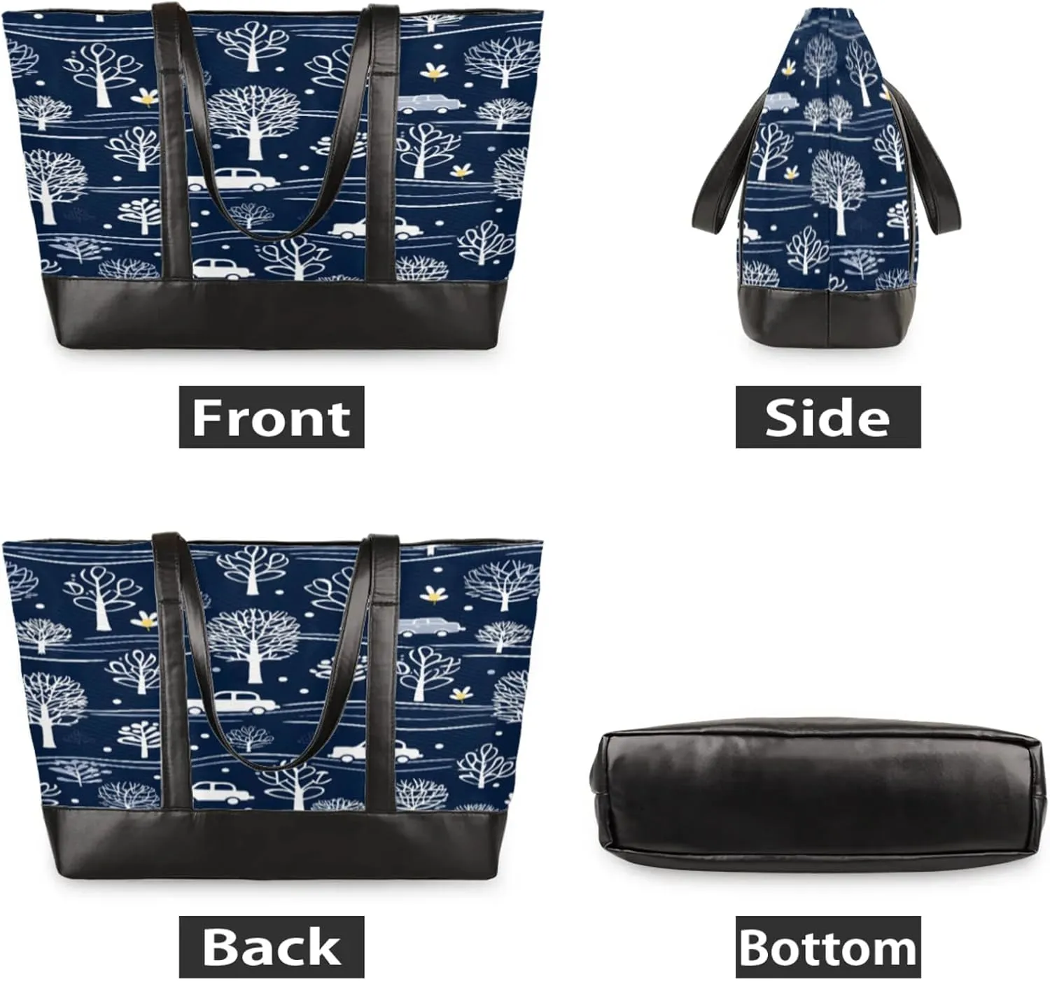 Tote Bag for Women with Zipper, Laptop Tote Bags Laptop Sleeve Case Shoulder Bag Messenger Bags