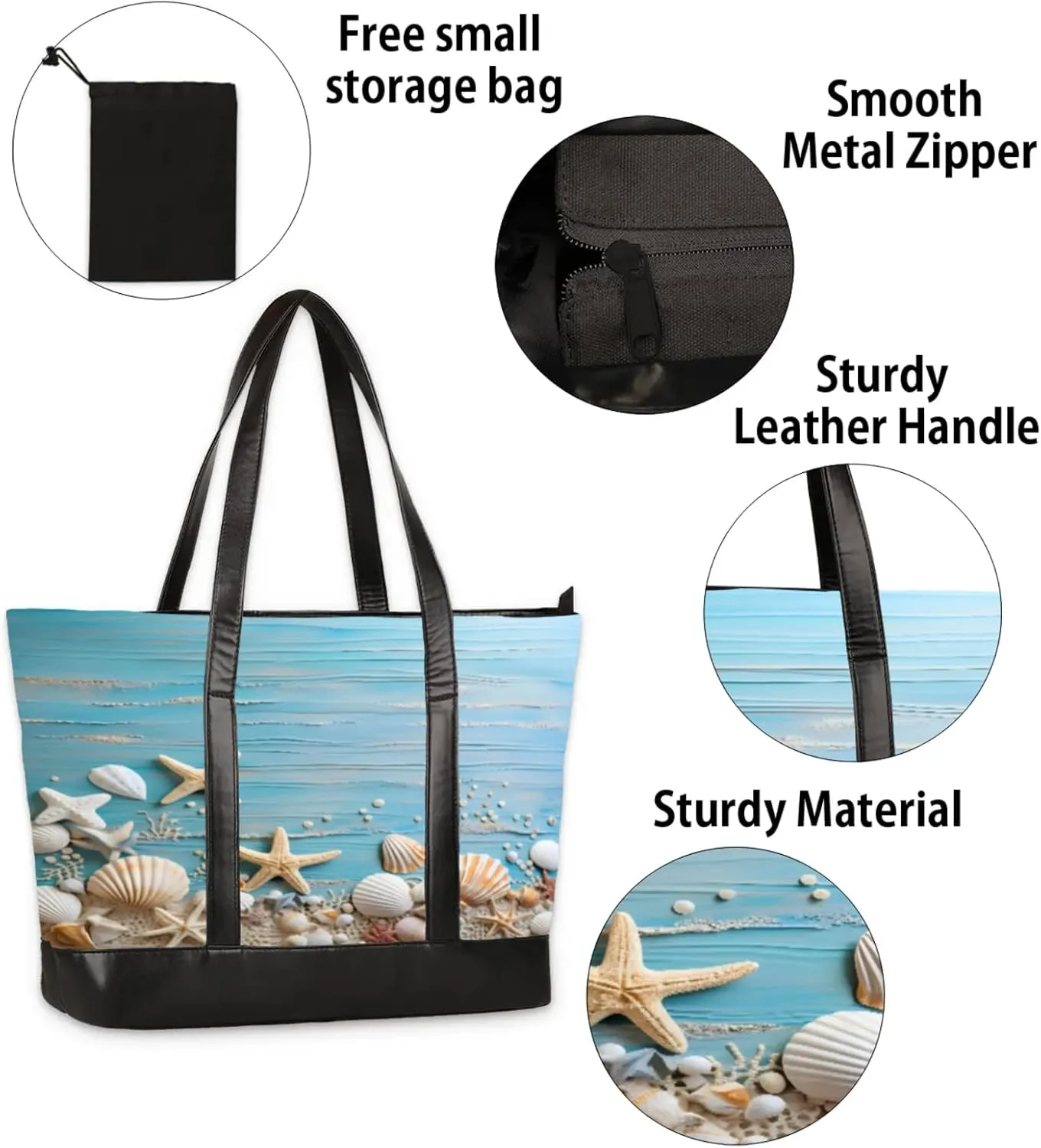 Tote Bag for Women with Zipper, Laptop Tote Bags Laptop Sleeve Case Shoulder Bag Messenger Bags