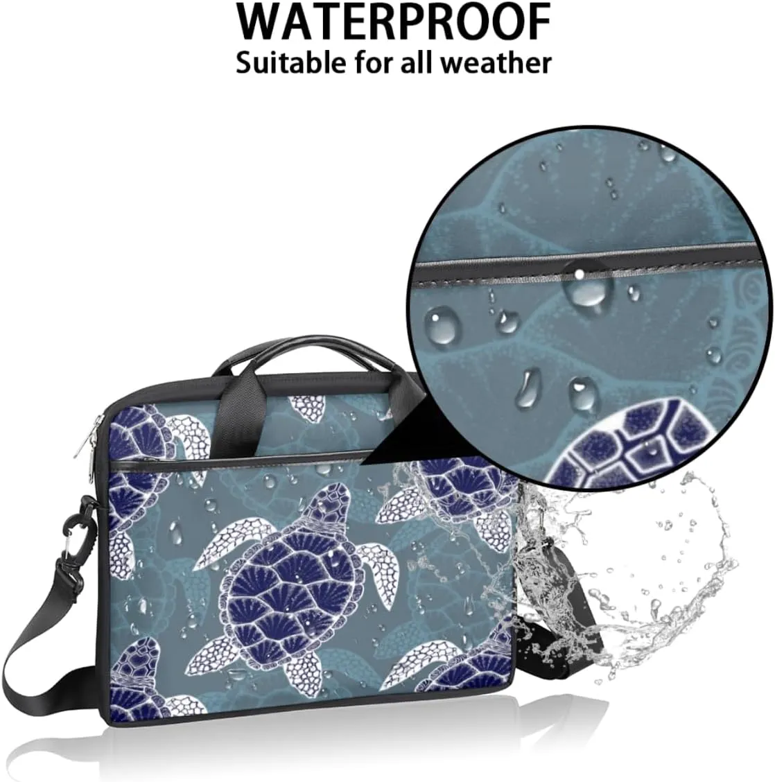 Tree Plants Texture Laptop Shoulder Bag for Tablet Computer Notebook Sleeve Messenger Carrying Case Briefcase Tote