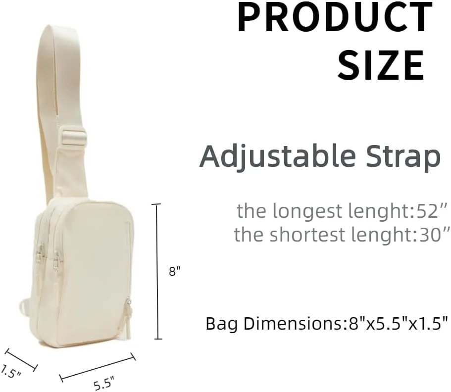 VAKAER Small Crossbody Bag Purse Womens Sling Bag Daypack Backpack with Convertible Adjustable Strap for Travel Hiking (Beige)