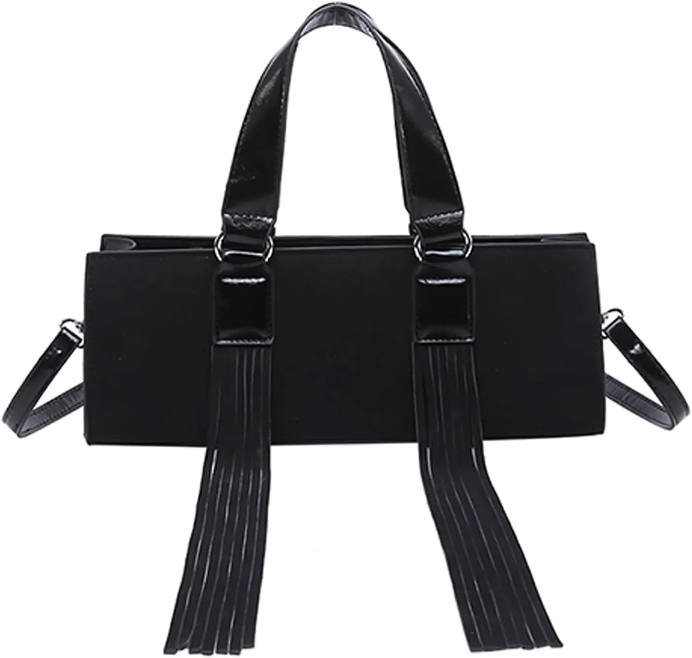 Vegan Leather Tote Bag for Women, Designer Work Purse with Gold Chain Strap & Zipper
