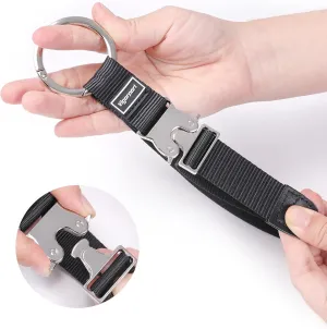 Vigorport Add A Bag Luggage Straps, Jacket Gripper Strap for Travel Backpack, Baggage Suitcase Belt Travel Accessories with Metal Buckle for Carry on Bag (1, Normal Black)