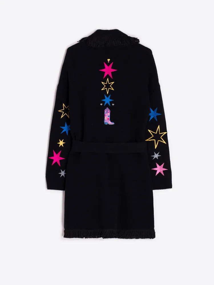 Vilagallo Beatriz Cardigan Rodeo Black