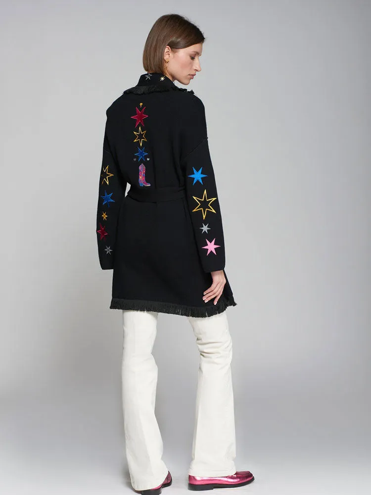 Vilagallo Beatriz Cardigan Rodeo Black