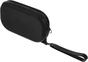 Waterproof Silicone Makeup Bag 1 PCS Small Cosmetic Travel Bag Black Portable Toiletry Organizers for Women Simplicity Style Soft Anti-Fall Out Zipper Closure Pouch Case with Handle