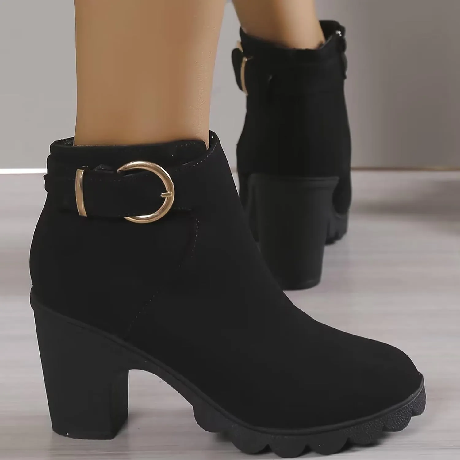 Wedge Ankle Boots Fall Boots Brown Fall Boots Heel Boots for Women 2024 Ankle Boots for Women with Heel Sexy Womens Black Ankle Booties Low Heel