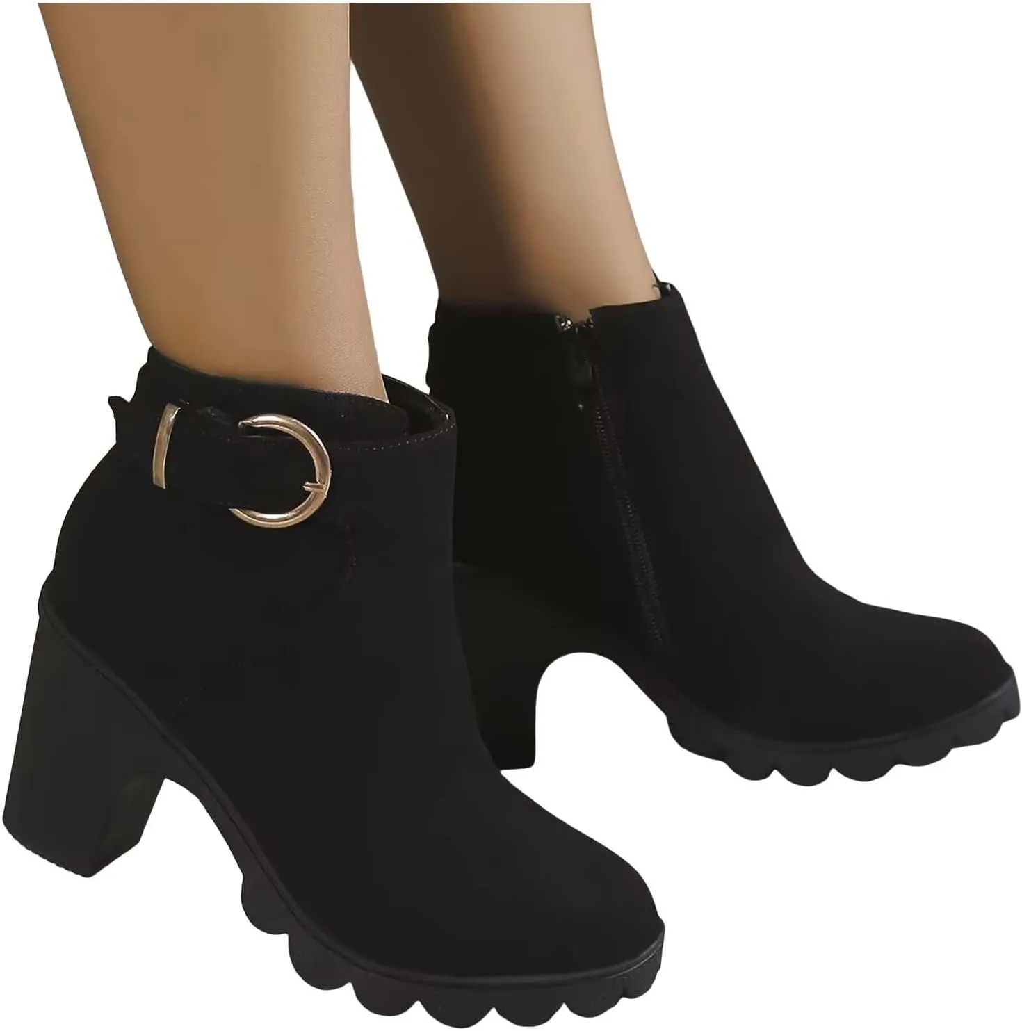 Wedge Ankle Boots Fall Boots Brown Fall Boots Heel Boots for Women 2024 Ankle Boots for Women with Heel Sexy Womens Black Ankle Booties Low Heel