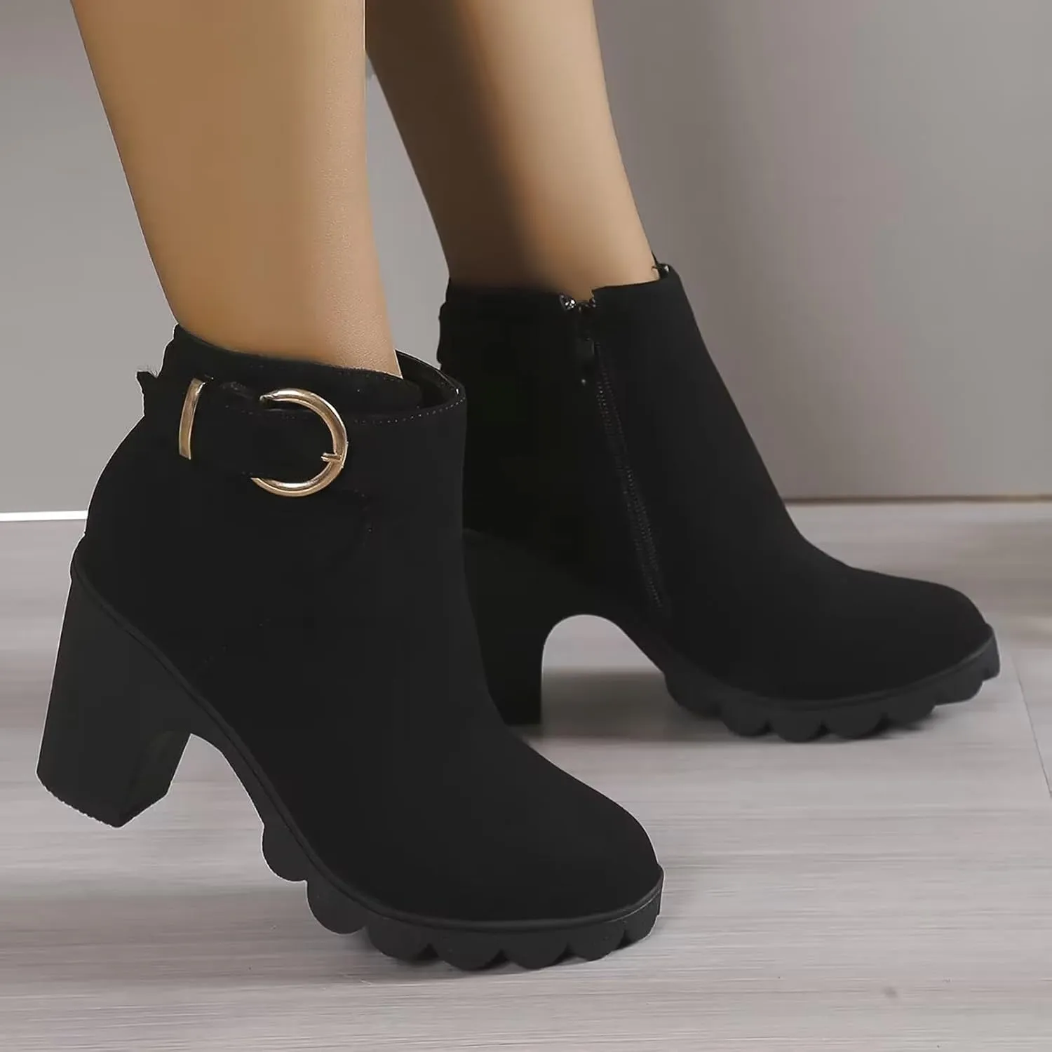 Wedge Ankle Boots Fall Boots Brown Fall Boots Heel Boots for Women 2024 Ankle Boots for Women with Heel Sexy Womens Black Ankle Booties Low Heel