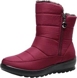 Winter Boots for Women Waterproof Snow Insulated Womens Snow Boots Cute Womens Snow Pants Waterproof Insulated Womens Waterproof Boots Slip on Botas Para Mujer De Invierno Para La Nieve
