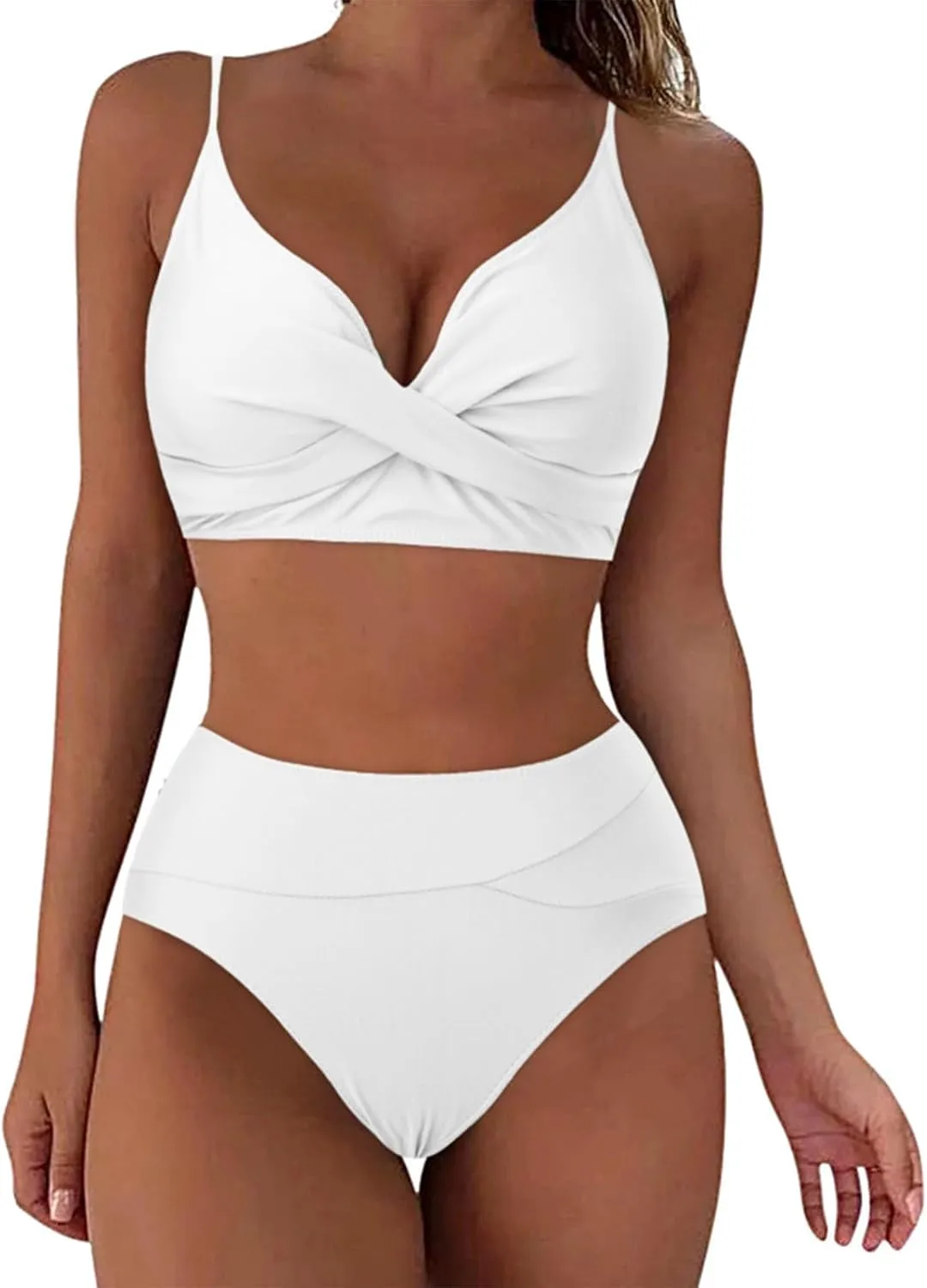 Women Bikini Set Sexy High Waisted Bathing Suits Two Piece Swimsuits 2 Piece Slimming Bathing Swim Suits Swimwear Set