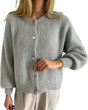 Women Long Sleeve Button Down Cardigan Y2k Knitted Lightweight Sweaters Casual Fall Cute Solid Knitwear Top