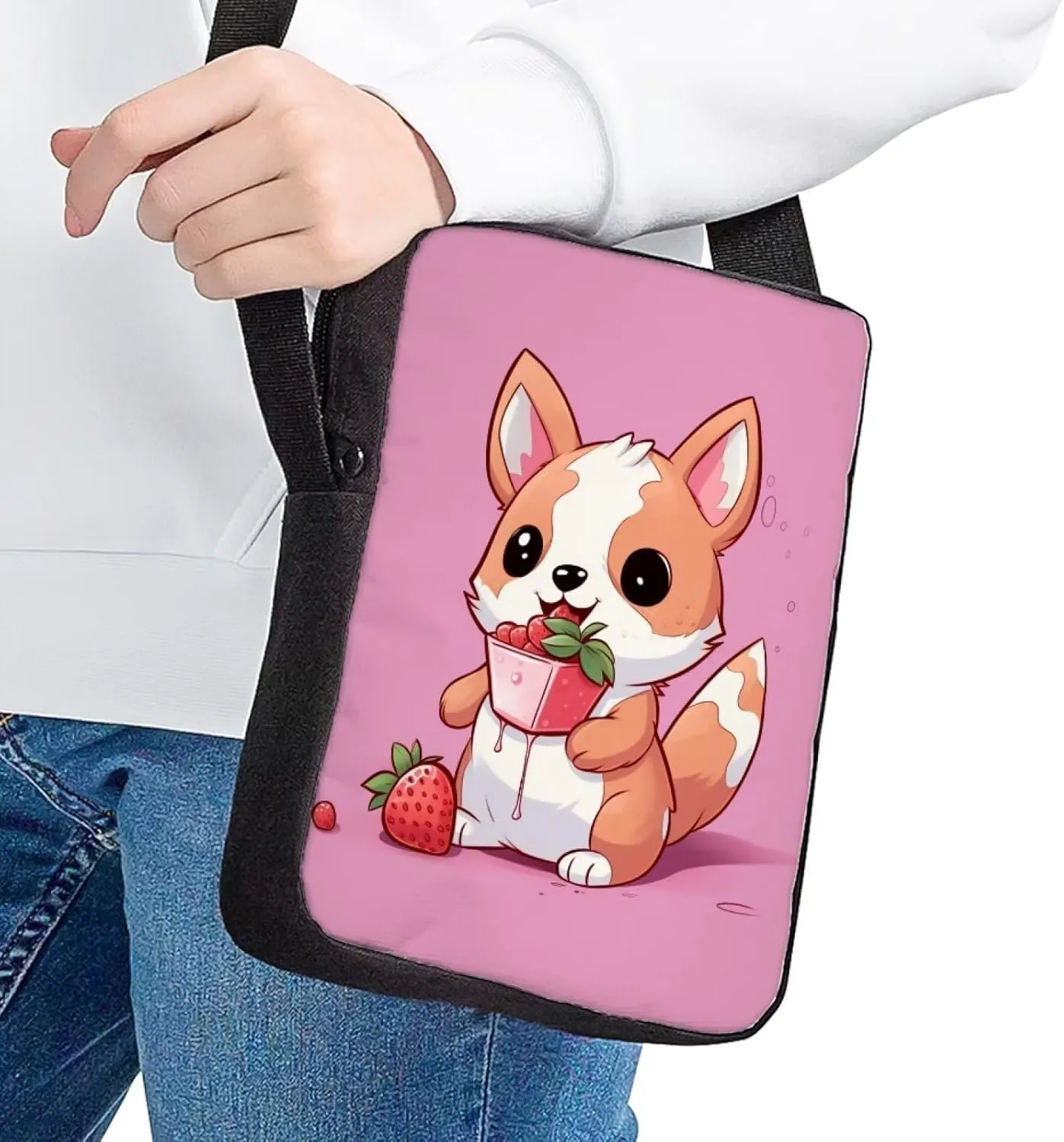 Women Men Small Crossbody Bag Messenger Purse for Traveling Shopping