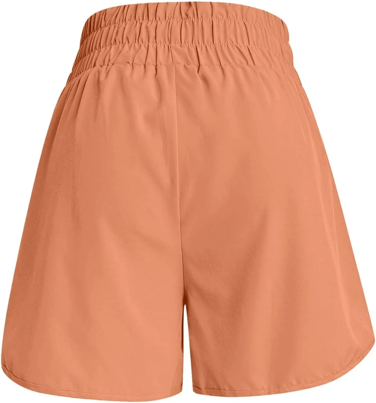 Womens Athletic Shorts High Waisted Running Shorts Gym Elastic Workout Shorts Casual Comfy Sport Shorts 2025