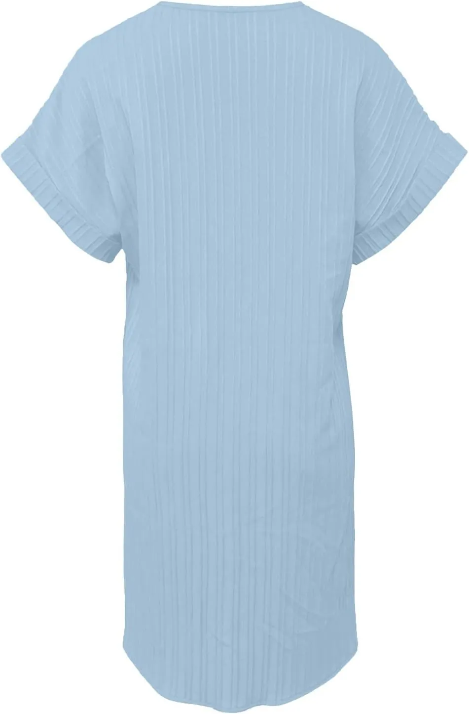 Womens Button Down Shirt Dress Summer Cotton Linen Dress V-Neck Mini Dress Casual Short Sleeve Loose Tunic Dresses