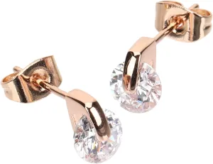 Women's Fashionable Zircon Stud Earrings Lightweight Minimalist Ear Decor for Events