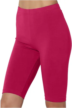 Women's Gym Shorts High Waisted Yoga Shorts Solid Colour Leggings Slip Shorts Biker Cycling Shorts Workout Running