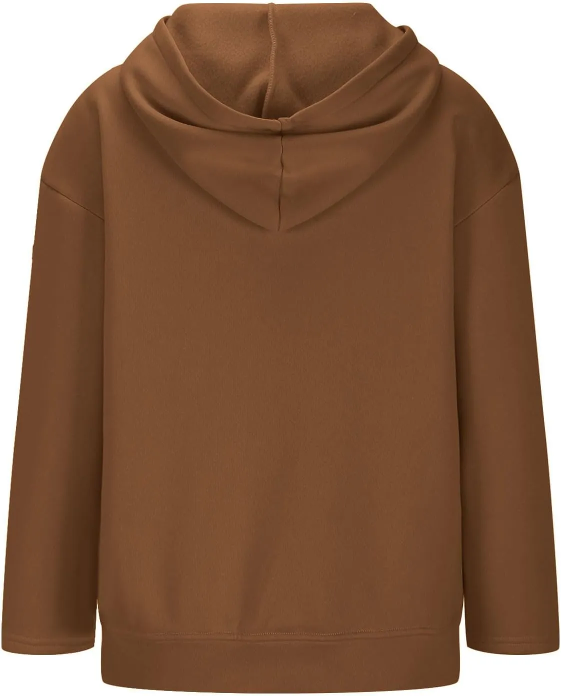 Women's Oversized Zipper V-Neck Hoodies,2024 Casual Fashion Long Sleeve Fleece Sweatshirts,Cute Winter Clothes