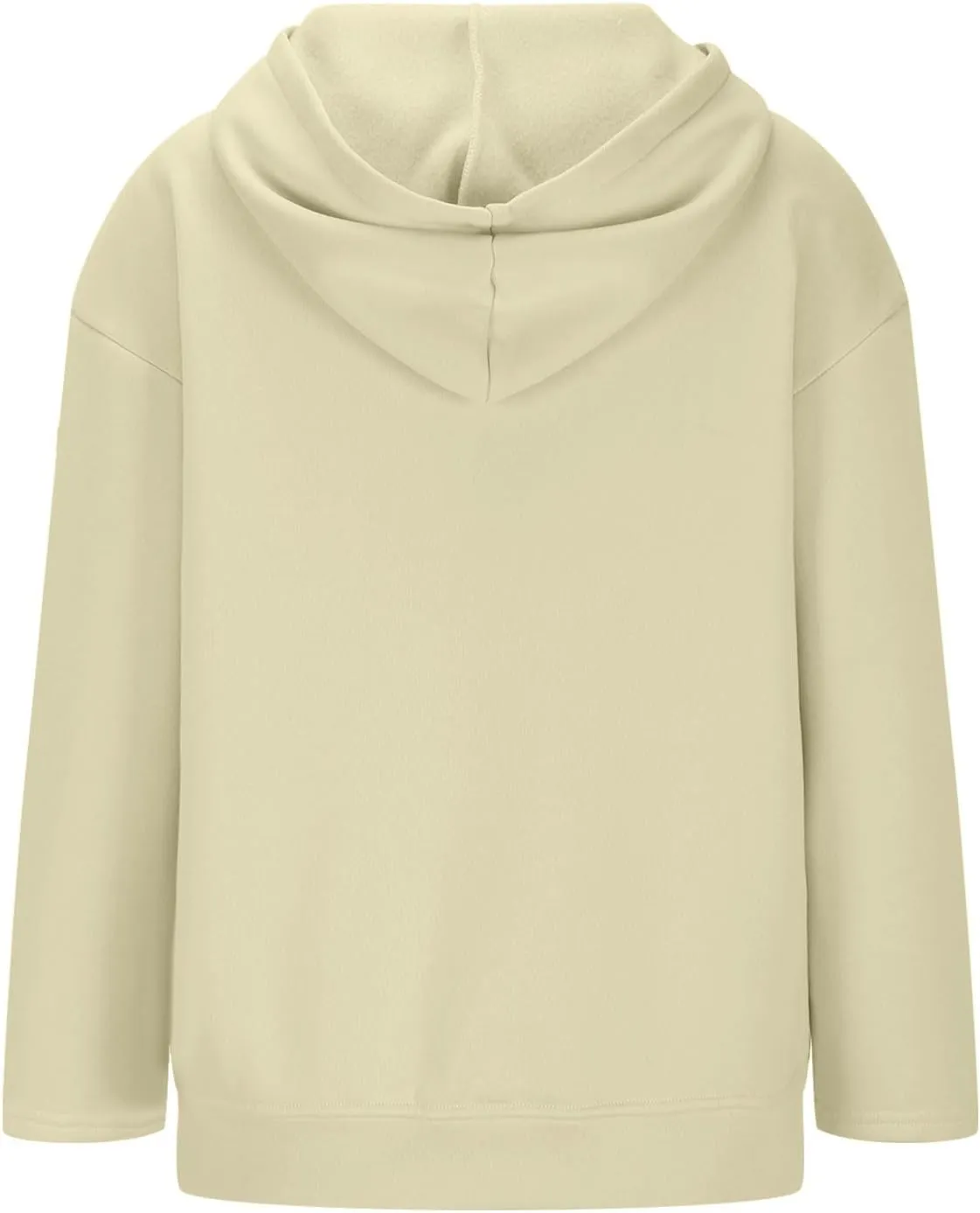 Women's Oversized Zipper V-Neck Hoodies,2024 Casual Fashion Long Sleeve Fleece Sweatshirts,Cute Winter Clothes