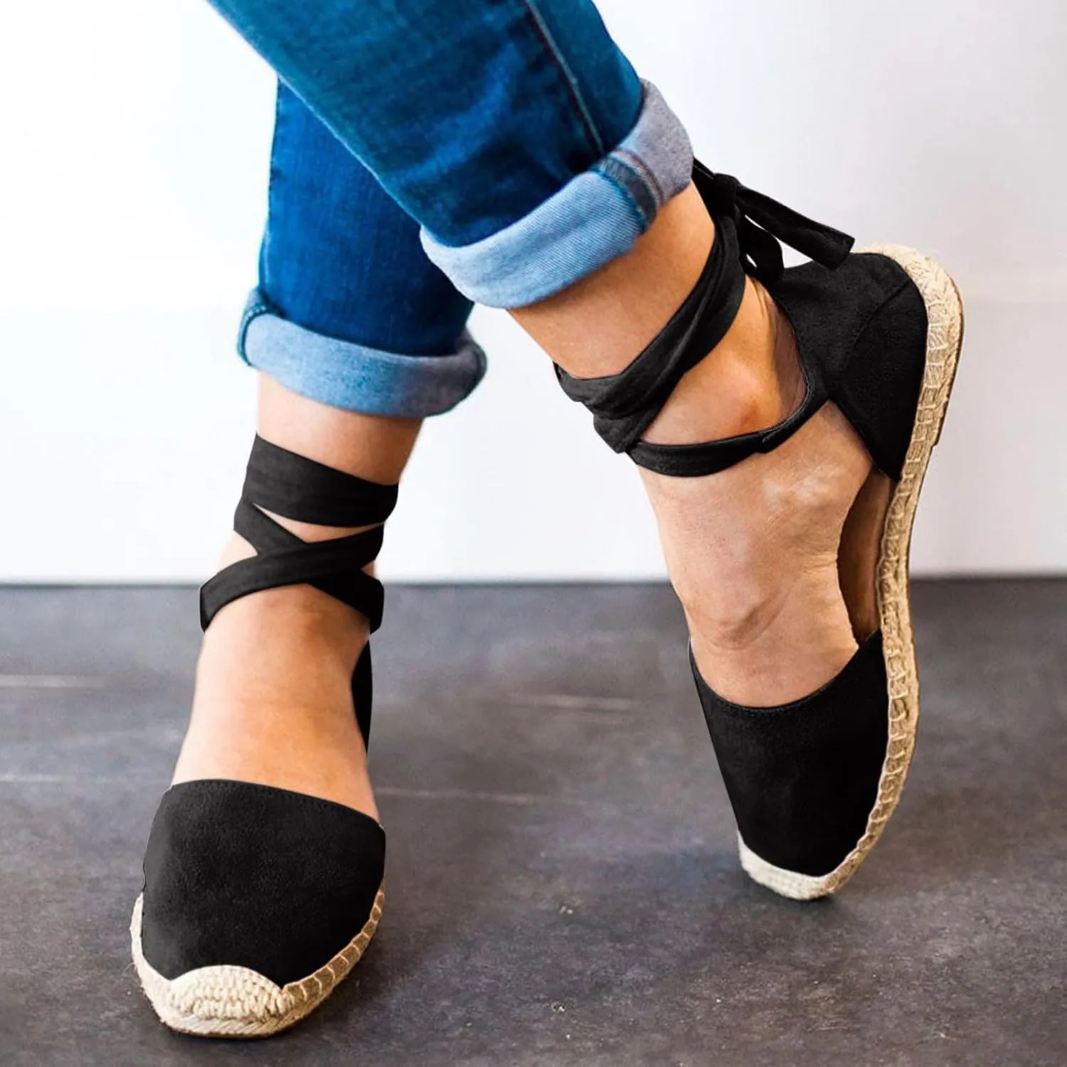 Womens Platform Sandals Summer Casual Flatform Platform Wedge Slides for Women Black Sandals for Women