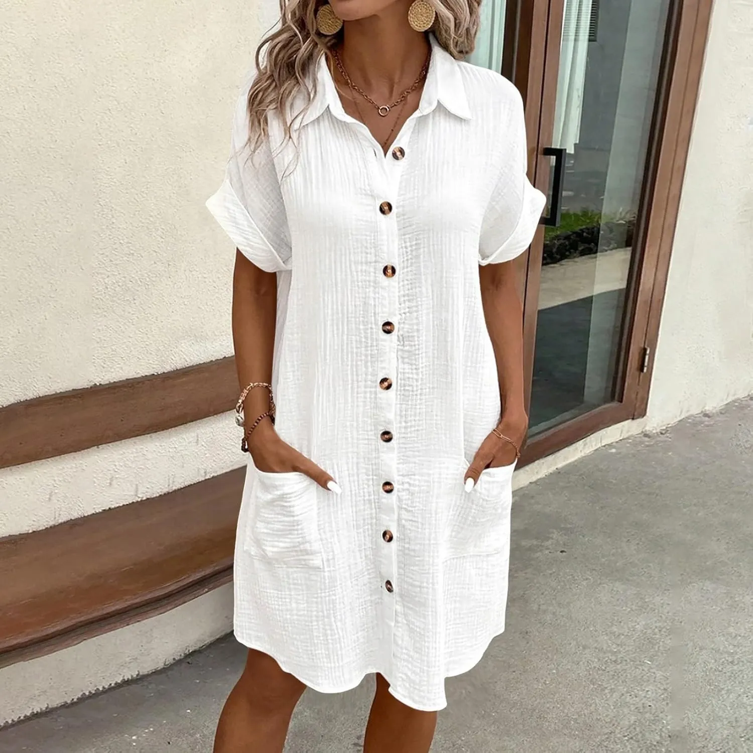 Women's Plus Size Summer Casual Crew Neck Long Sleeve Smocked Maxi Dress Floral Holiday Dresses for Women 2025