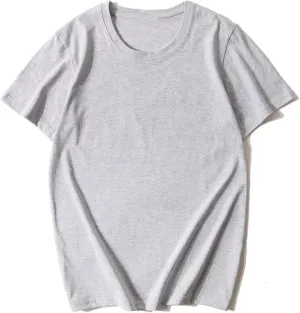 Women's Round Neck Cotton Short Sleeve Solid Color T-Shirt Casual Loose Everyday Tops