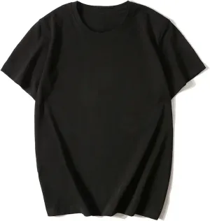 Women's Round Neck Cotton Short Sleeve Solid Color T-Shirt Casual Loose Everyday Tops