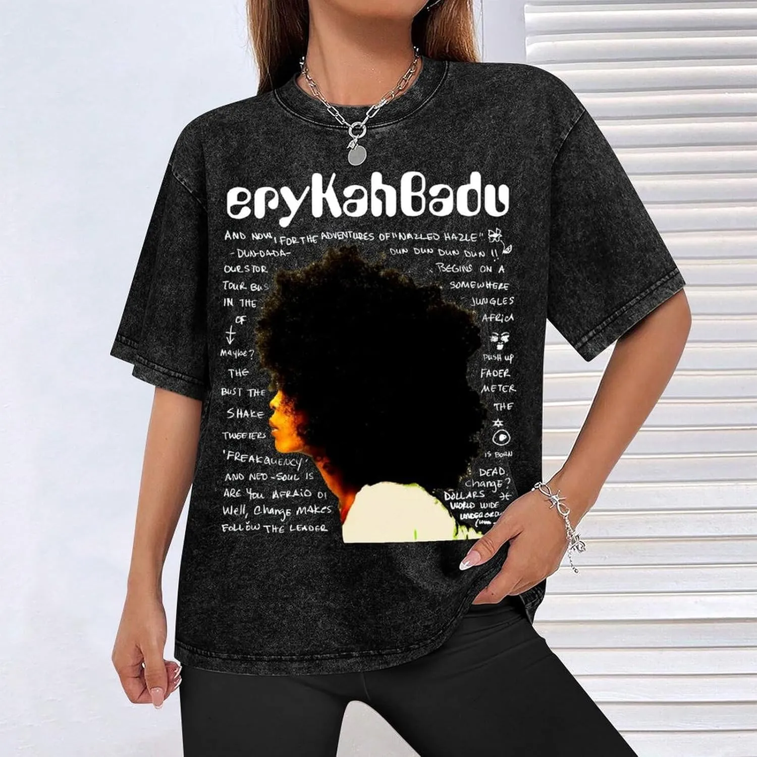Women's Shirt,Music Short-Sleeved Washed Tshirt Cotton Round Neck T Shirt Oversize T-Shirt Novelty Shirts for Men Basic Tee