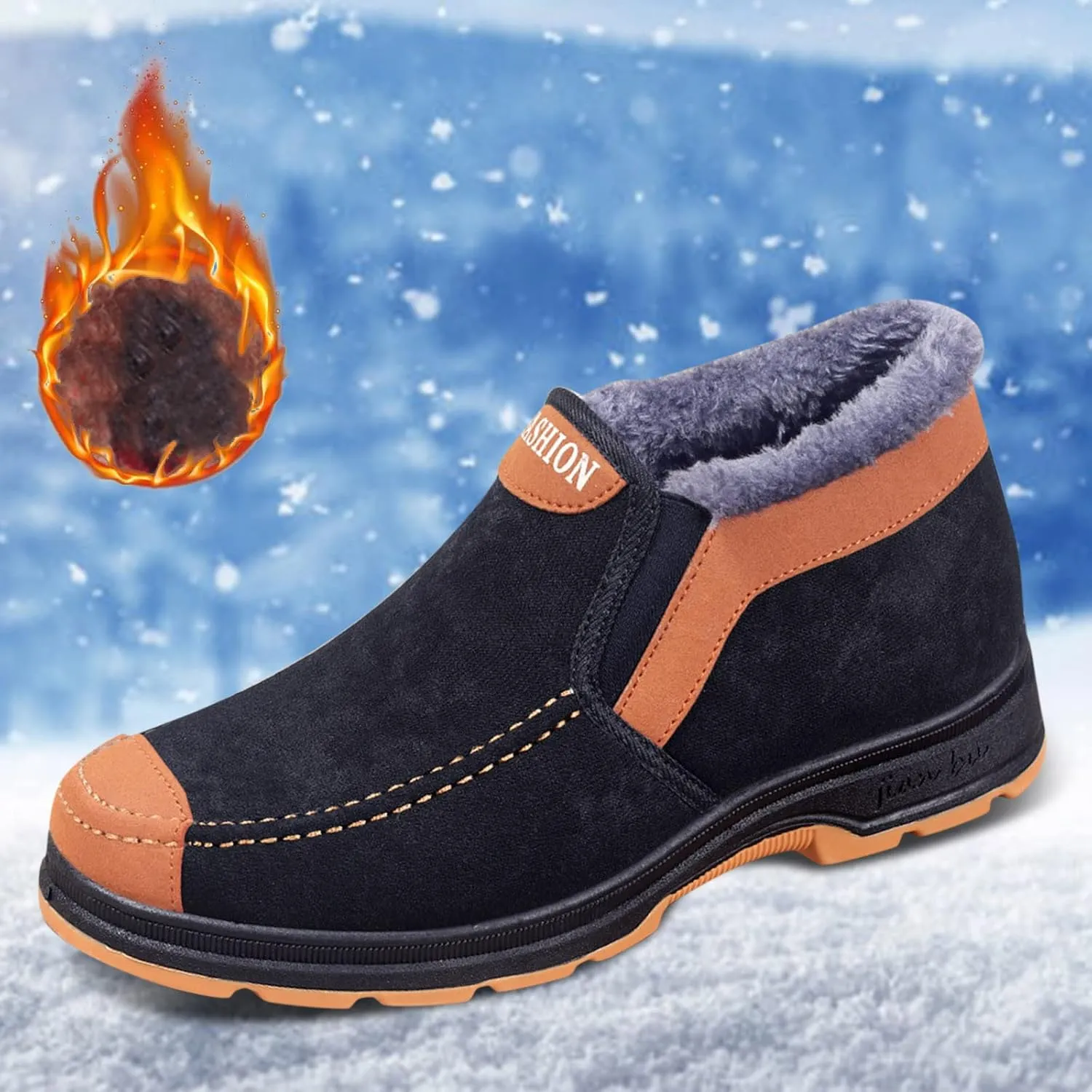 Women's Snow Boots Waterproof Insulated Knee High Waterproof Womens Winter Boots Winter Fur Boots Women Size 8 Mid Calf Winter Boots for Women with Fur Snow Shoes for Women Wide