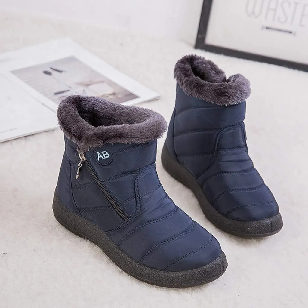 Womens Snow Boots Waterproof Insulated Size 7.5 Woman Snow Boots Waterproof Non Slip Winter Work Boots for Women Wide Width Womens Hiking Boots Waterproof Lightweight Boots for Women Winter