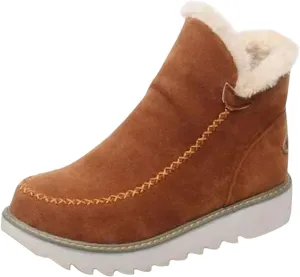 Women's Snow Boots Waterproof Insulated Snow Booties for Women Waterproof Snow Boots for Women 7.5 Wide Women's Winter Booties Slippers Tall Winter Boots for Women with Heel